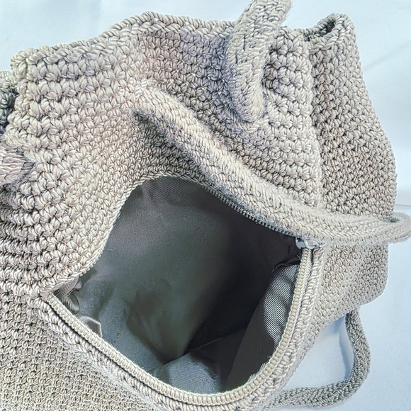 The Sak Y2K Crochet Backpack Boho Festival Brown 12 x 12 Inch - Picture 5 of 10